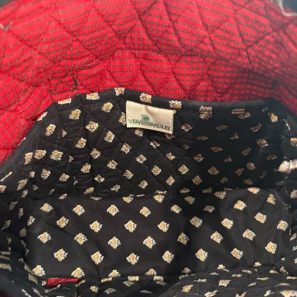 ✨ VERA BRADLEY Vintage Floral Quilted Cotton Zip Tote Bag EUC 🌸 - Picture 5 of 5